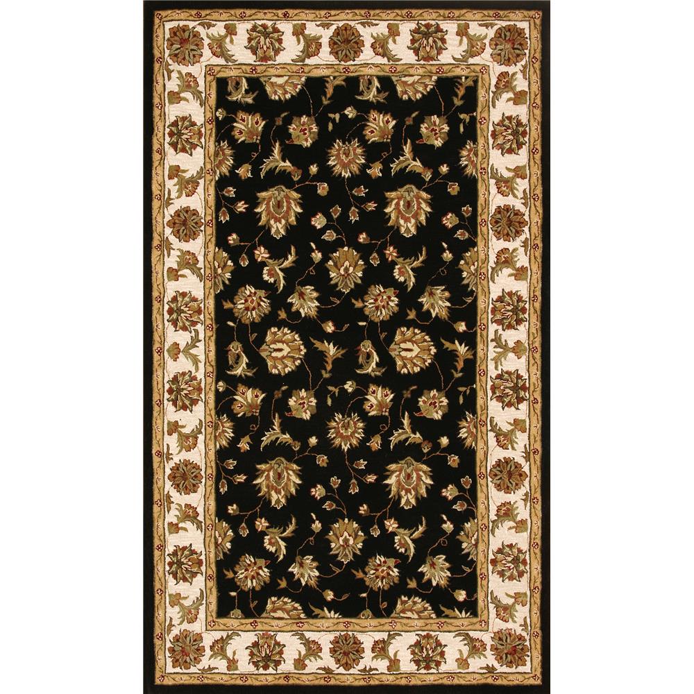 Dynamic Rugs 70231-090 Jewel Collection 6 Ft. 7 In. X 9 Ft. 6 In. Rectangle Rug in Black